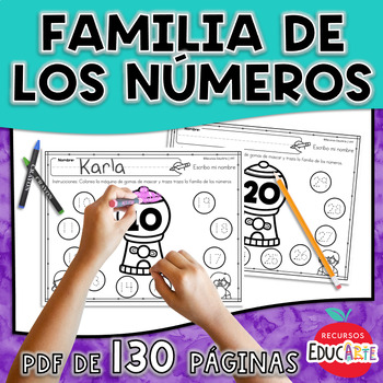 Preview of Familia de los números - Spanish resourse