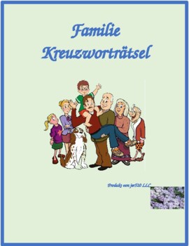 Preview of Familie (Family in German) Crossword 1