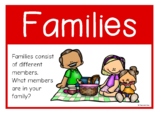 Families Flash Cards/Mini Poster Set | Different Types of 