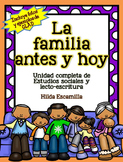 Families Now and Long Ago GLAD Unit in Spanish