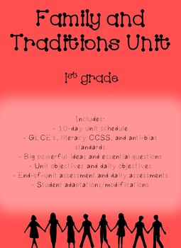 Preview of Families and Traditions Unit