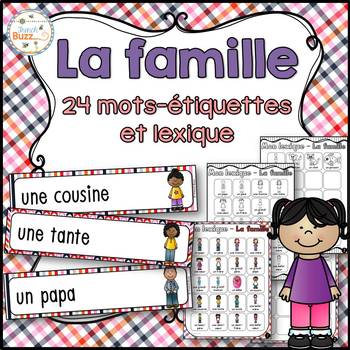 Preview of Famille - Mur de mots et lexique - Vocabulaire - French Family