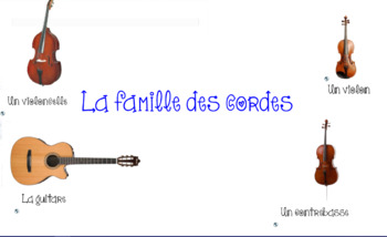 Preview of Famille d'instrument SMARTNotebook Instrument Families French