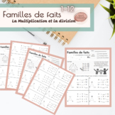 Familles de faits -La multiplication et la division