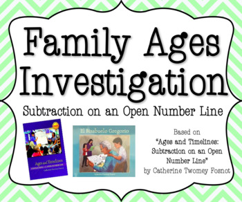 Preview of Family Ages Investigation: Subtraction on an Open Number Line