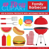 Family Barbecue Clip Art (Digital Use Ok!)