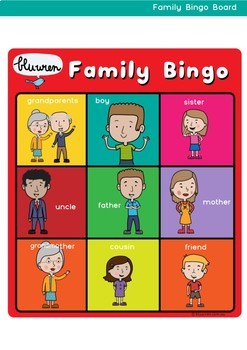 Family Bingo by Bluwren | Teachers Pay Teachers