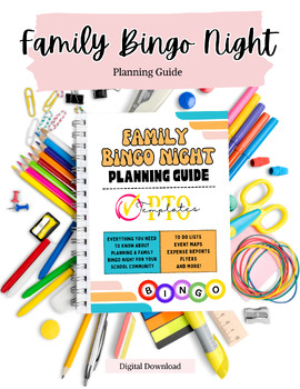 Preview of Family Bingo Night Planning Bundle