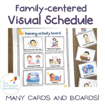 Preview of Family Centered Visual Schedule for Daily Routines, Potty Training and more