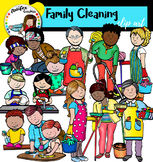 Family Cleaning clip art