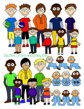 big family clipart
