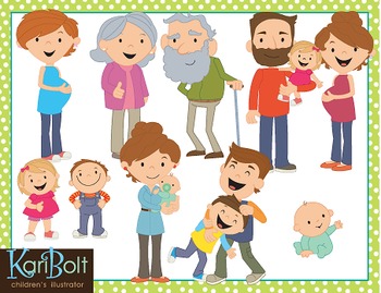 Preview of Family Clip Art COMBO