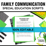 Family Communication - Editable Talking Point Scripts for 