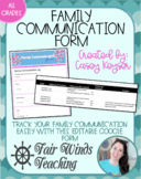 Family Communication Form - Google Forms