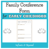 Family Conference Form