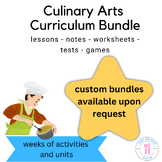 Family Consumer Science FCS Cooking Culinary And Bakeshop Bundle