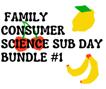 Preview of Family Consumer Science Lesson Plans Bundle (5 Activities) Home Economics