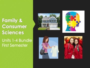 Preview of Family & Consumer Sciences 1st Semester Bundle, FCCLA, Housing, CM, HR