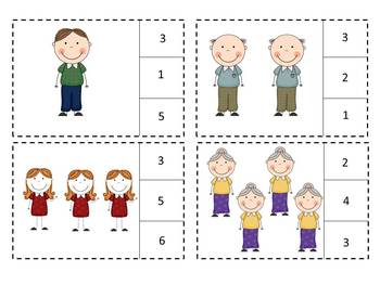 family members worksheets kindergarten counting special