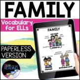 Family Digital ESL Vocabulary: Family Newcomer Activities 