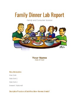 Preview of Family Dinner Lab