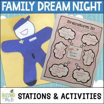 Preview of Family Future Dream Night - End of the Year Activities + Stations