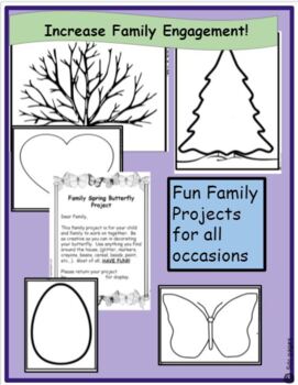 Preview of Family Engagement Projects for Seasons and holidays
