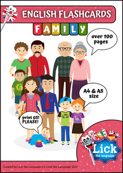 Preview of Family - English Flashcards - Vocabulary