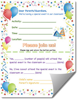 Family Event Invitation Form Template (General) by Hashtag Teached