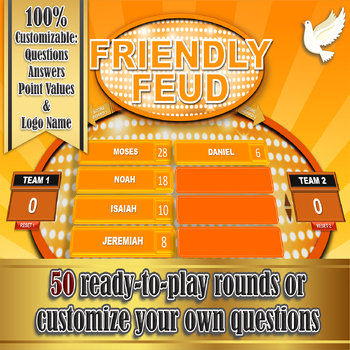 Preview of Bible Family Feud - Powerpoint Game Show