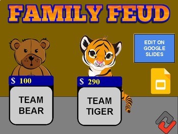Family Feud Game Google Slides Template by ROOMBOP TpT