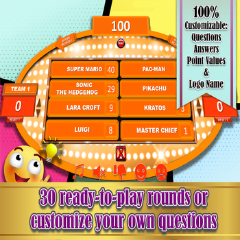 Preview of Family Feud Kids Questions - Powerpoint Game