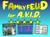 Family Feud! interactive review game for AVID classes