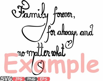 Download Family Forever Svg Word Art Clipart Tree Love Branches Family Quote 510s