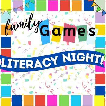 Preview of Family Games Literacy Night "Make and Take" Activities