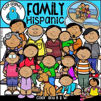 big mexican family clipart