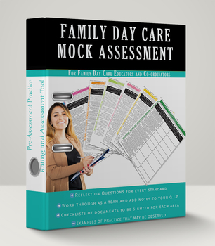 Preview of Family/Home Day Care Mock Assessment Checklist and Practice Set