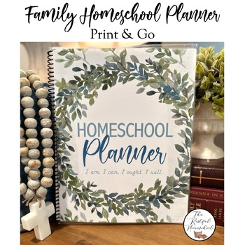 Preview of Family Homeschool Planner (Undated & Ready to Print)