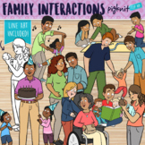 Family Interactions Clipart for All Ages