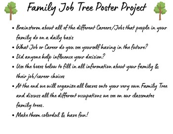 Preview of Family Job Tree Project