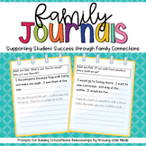 Family Journal Prompts- Connecting Schools and Families!