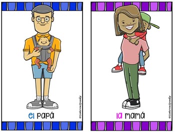 Family/La Familia Posters & Word Wall Set by Senora Speedy | TPT