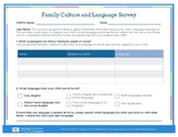 Family Culture and Language Survey