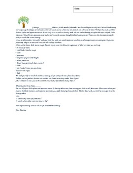 Preview of Family Letter Tree Study and Update Letter
