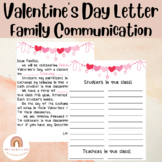 Family Letter- Valentine's Day Exchange/ Friendship Day Letter