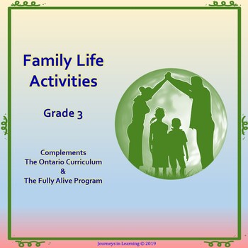 Preview of Family Life Activities-Grade 3