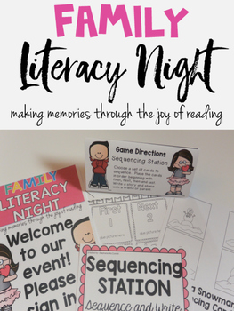Preview of Family Literacy Night K-3 School Wide Event