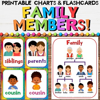 Free Family Flashcards For Teaching Members Of The Family In