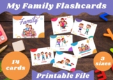 Family Members Flashcards (3 sizes included)
