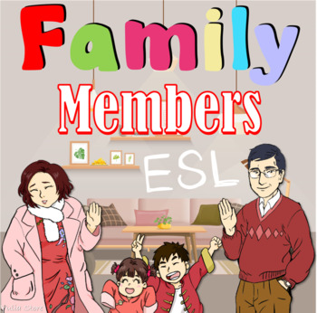 Preview of Family Members for ESL kids - No Prep Lesson